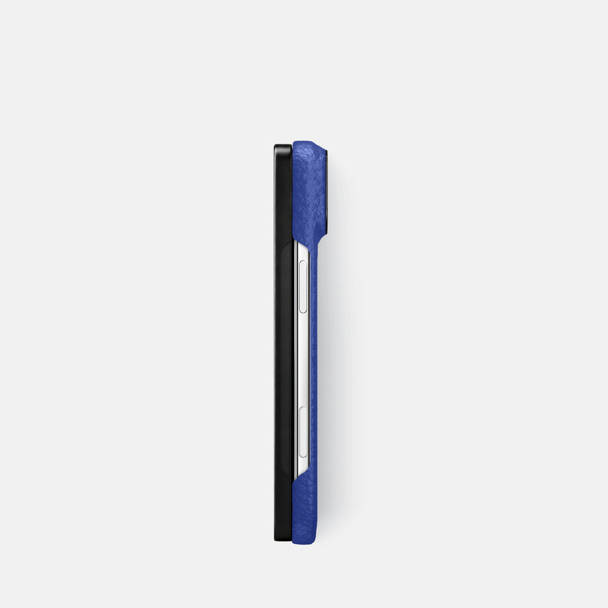 Classic Case For iPhone Duo In Calf -3 | Royal-Blue-Black