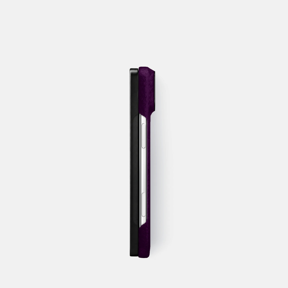 Classic Case For iPhone Duo In Calf -3 | Violet-Black