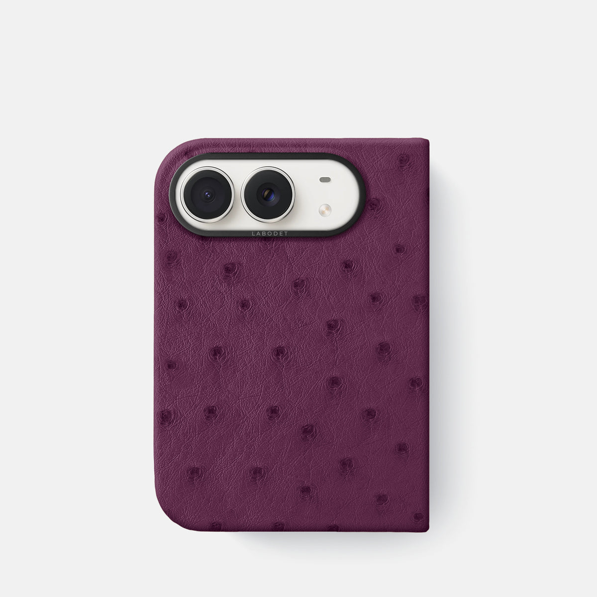 Classic Case For iPhone Duo In Ostrich -1 | Purple-Black