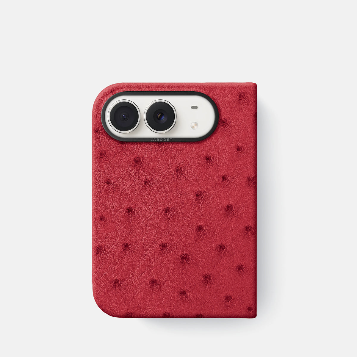 Classic Case For iPhone Duo In Ostrich -1 | Red-Black