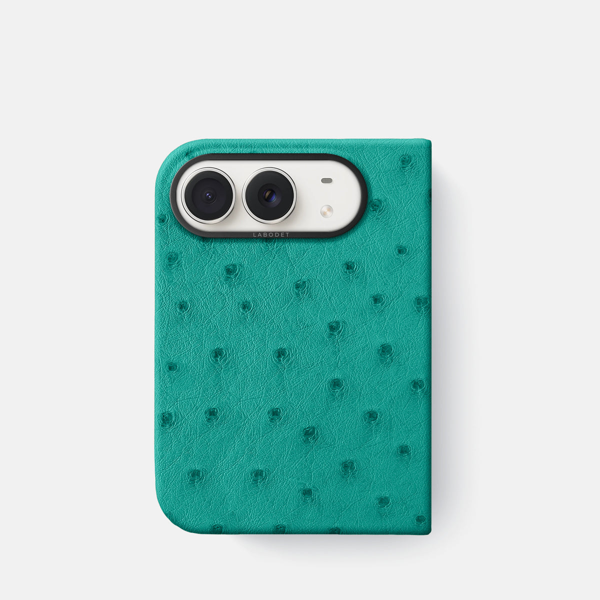 Classic Case For iPhone Duo In Ostrich -1 | Turquoise-Black