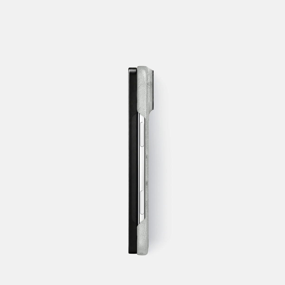 Classic Case For iPhone Duo In Ostrich -3 | White-Black