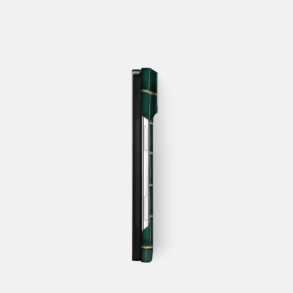 Classic Case For iPhone Duo In Patina Alligator -3 | Cambridge-Steel