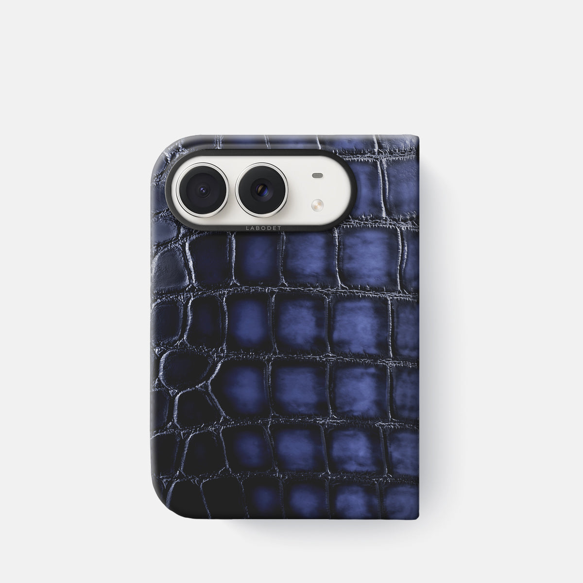 Classic Case For iPhone Duo In Patina Alligator -1 | Havana-Blue-Black
