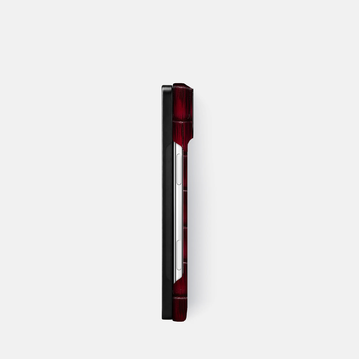 Classic Case For iPhone Duo In Patina Alligator -3 | Havana-Burgundy-Black