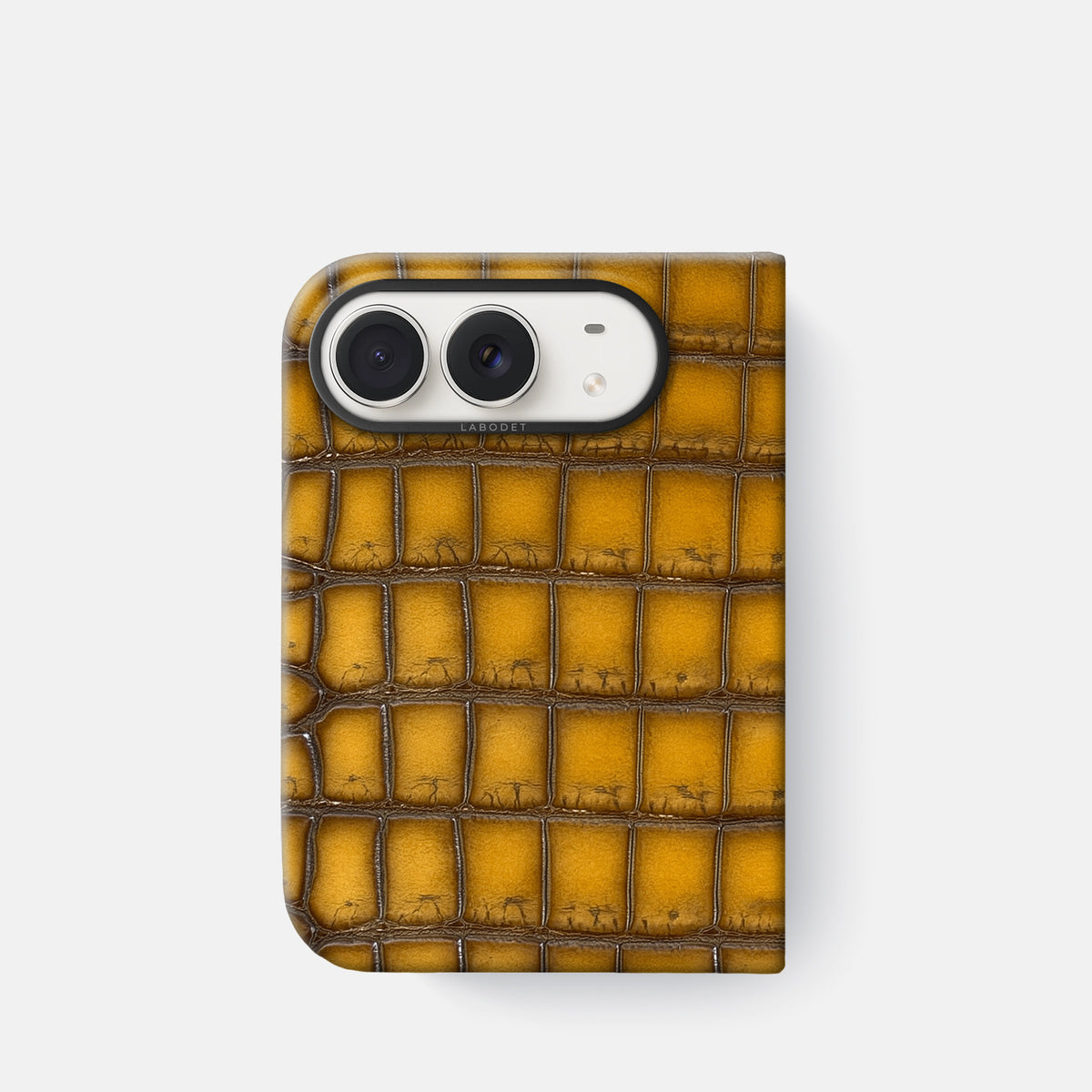 Classic Case For iPhone Duo In Patina Alligator -1 | Sydney-Black