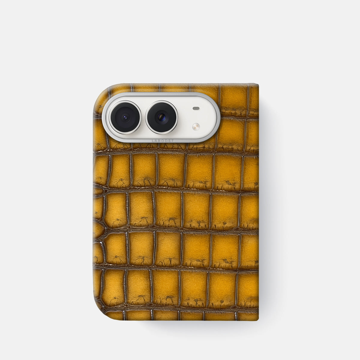 Classic Case For iPhone Duo In Patina Alligator -1 | Sydney-Steel