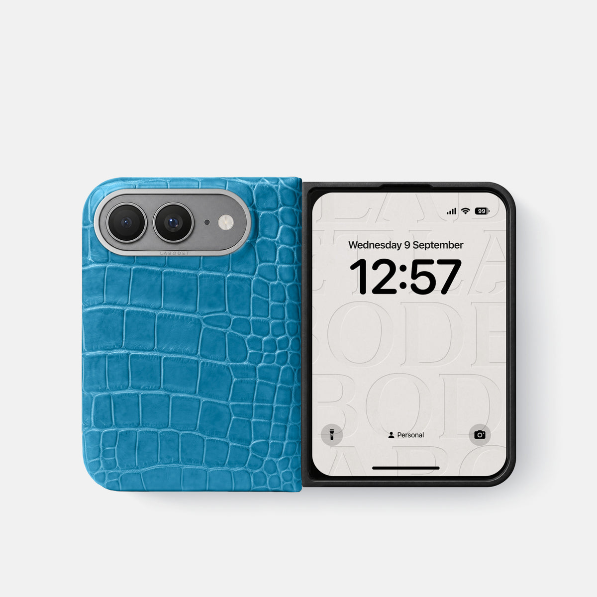 Classic Case For iPhone Ultra In Alligator -2 | Curaçao-Blue-Steel