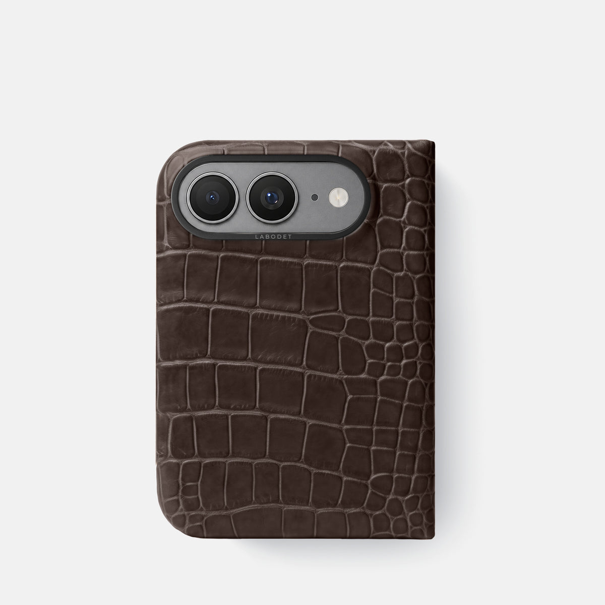 Classic Case For iPhone Ultra In Alligator -1 | Dark-Brown-Black