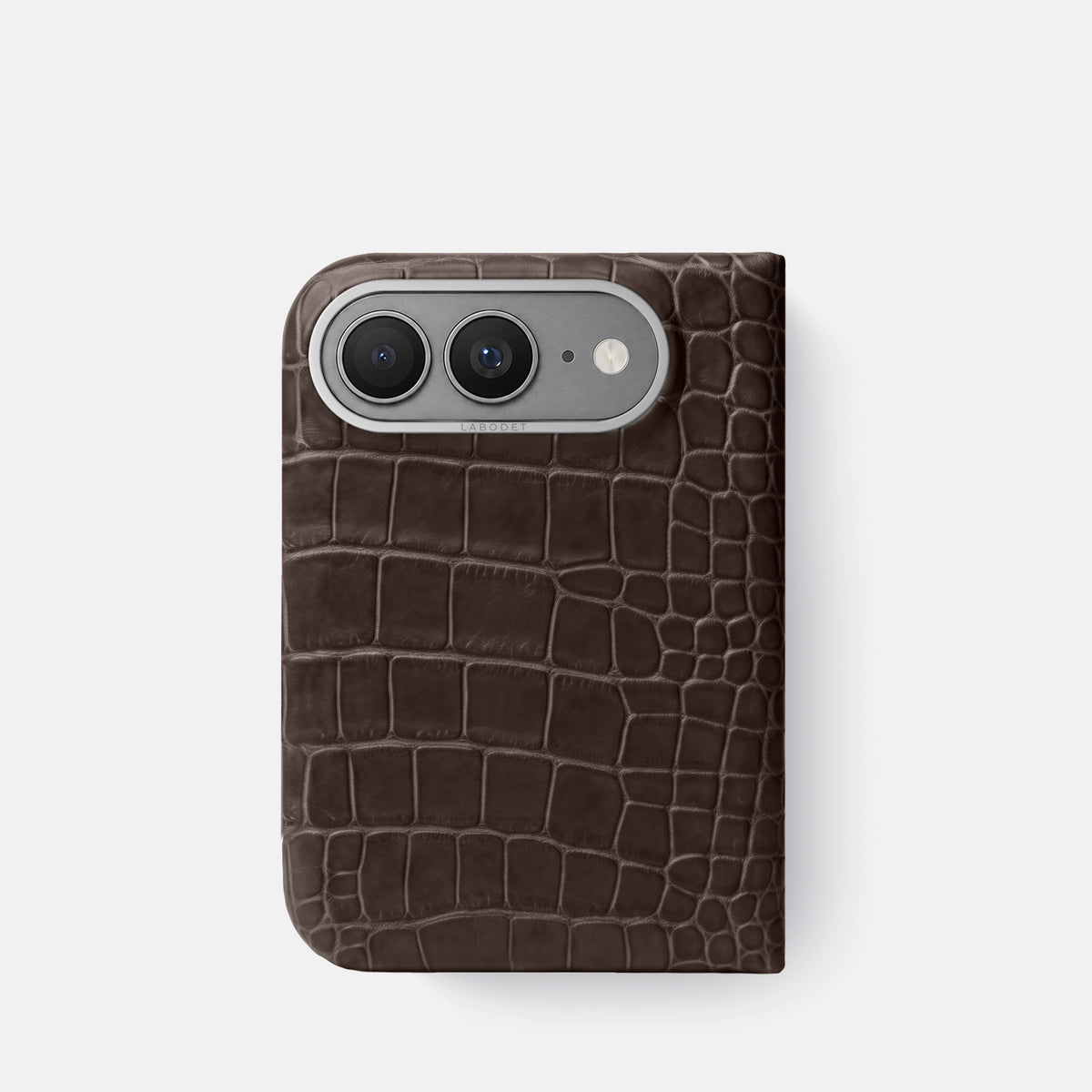 Classic Case For iPhone Ultra In Alligator -1 | Dark-Brown-Steel