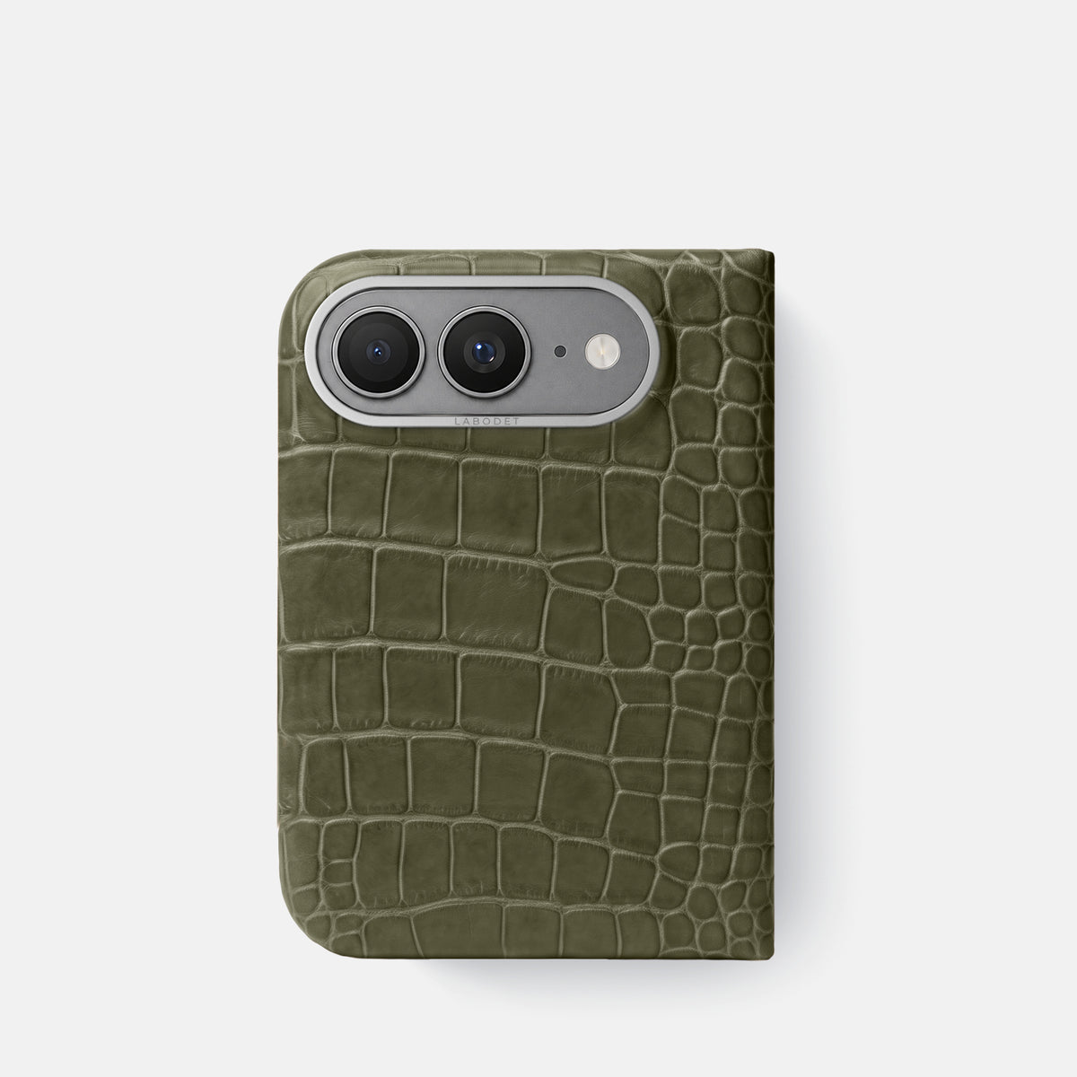 Classic Case For iPhone Ultra In Alligator -1 | Kaki-Green-Steel