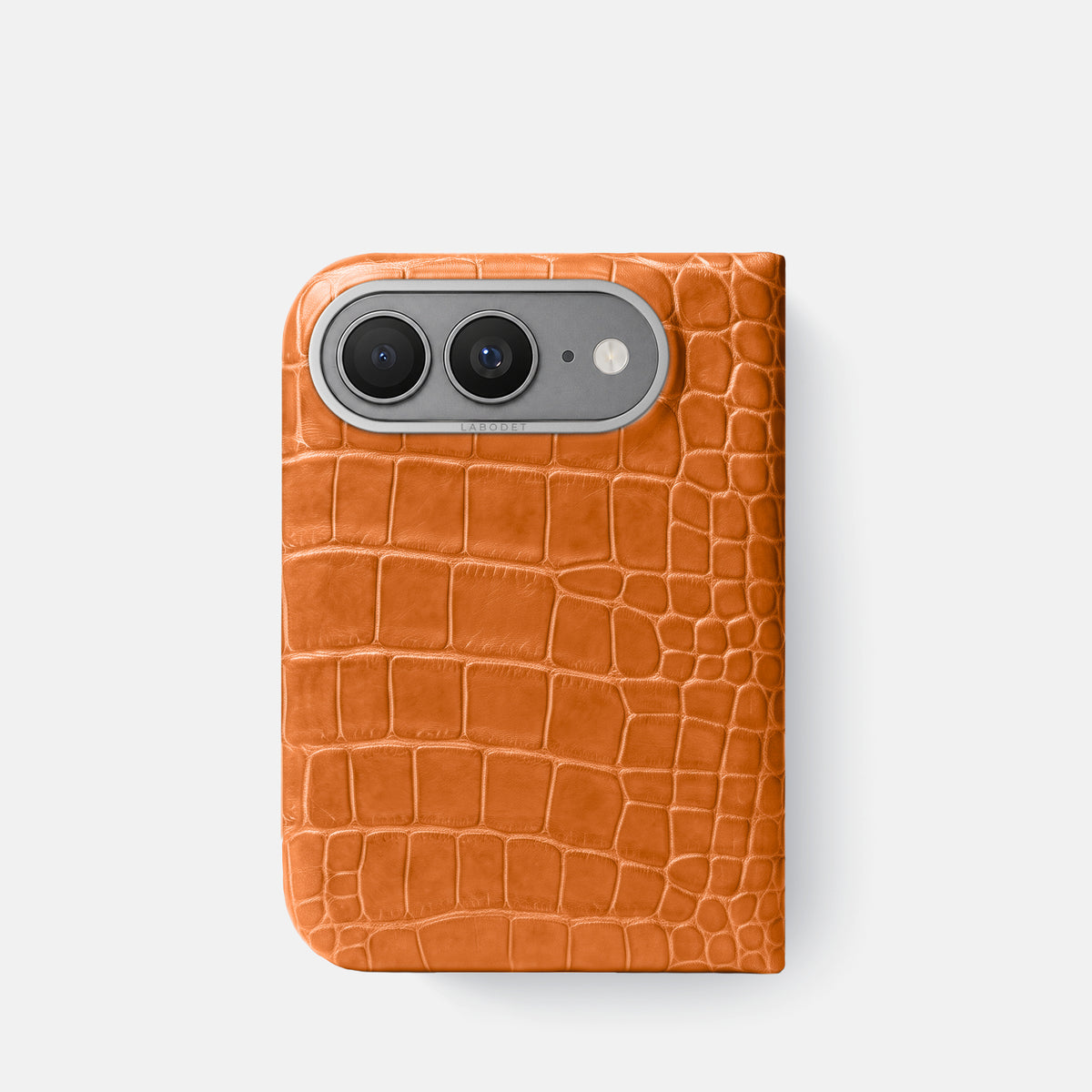 Classic Case For iPhone Ultra In Alligator -1 | Orange-Steel