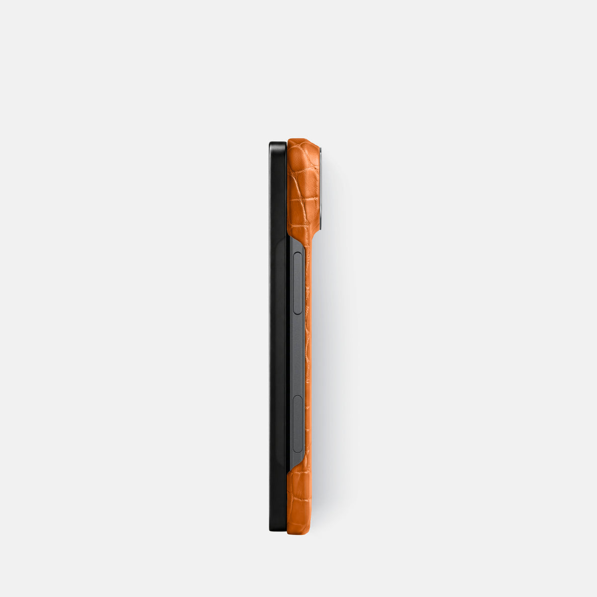 Classic Case For iPhone Ultra In Alligator -3 | Orange-Steel