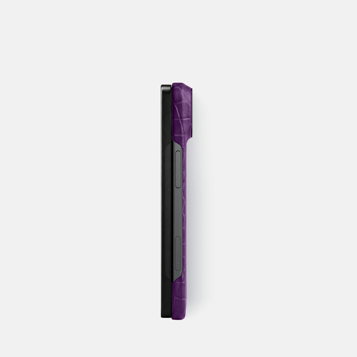 Classic Case For iPhone Ultra In Alligator -3 | Purple-Black