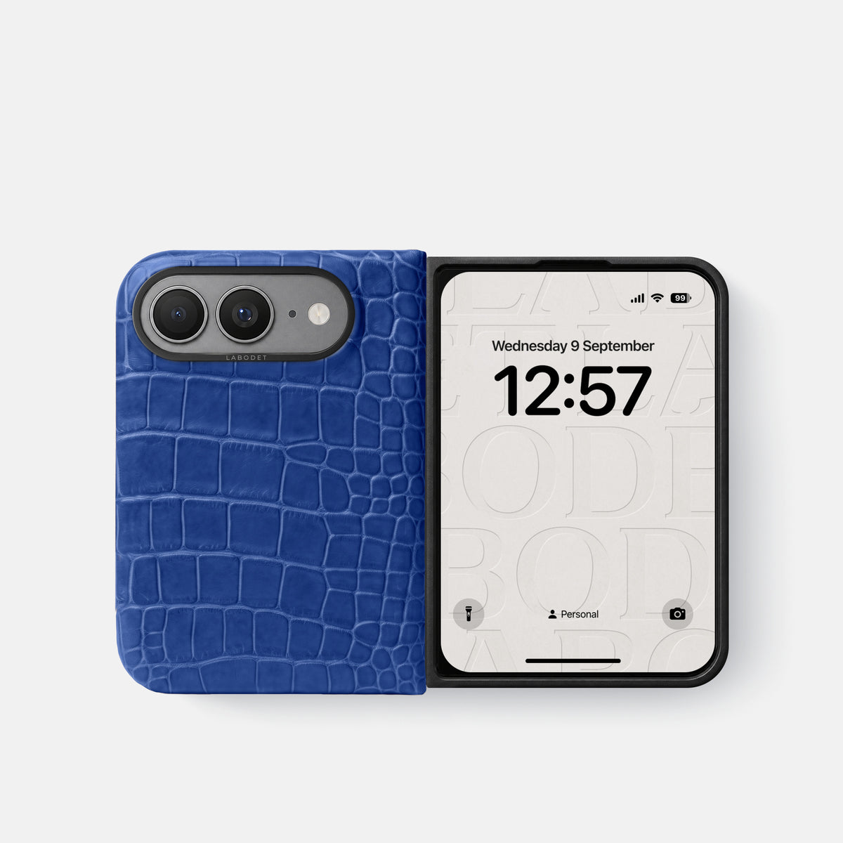 Classic Case For iPhone Ultra In Alligator -2 | Royal-Blue-Black