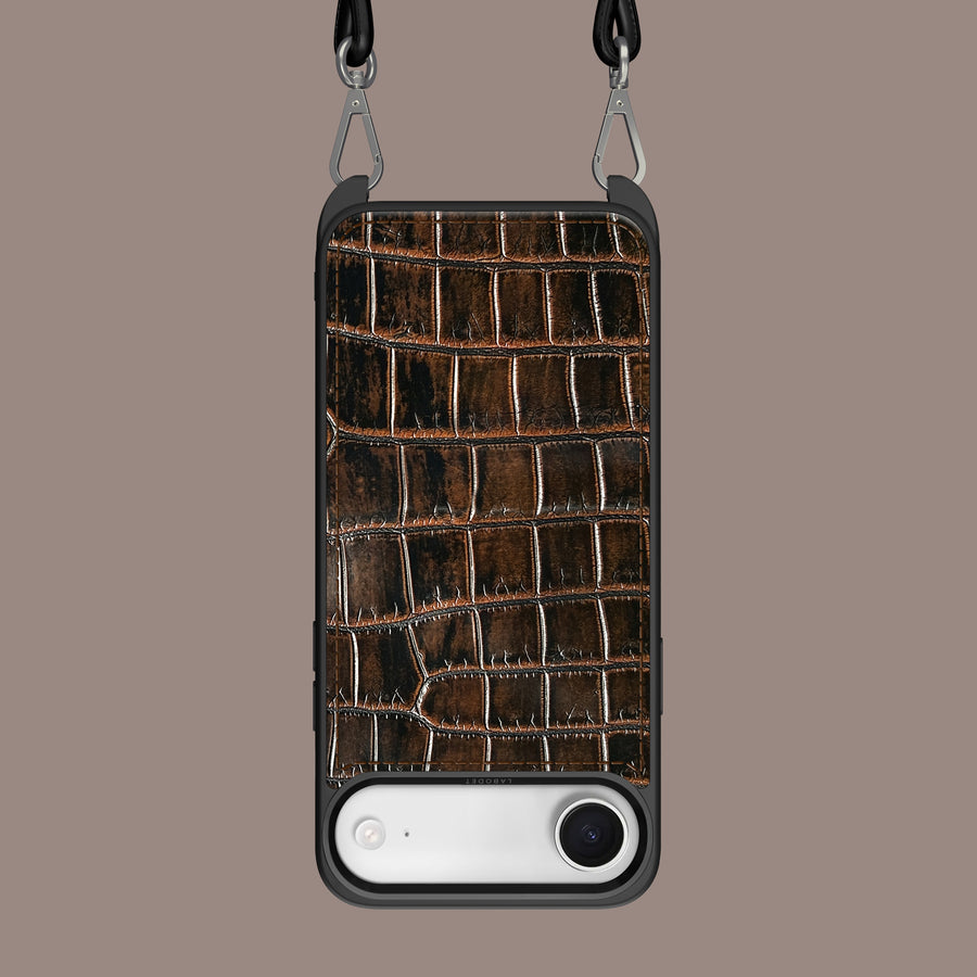 Crossbody Sport Case 1/1 Expresso For iPhone 17 Air In Alligator