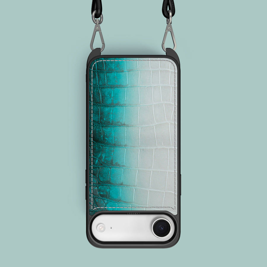 Crossbody Sport Case 1/1 Turquoise For iPhone 17 Air In Himalayan Crocodile