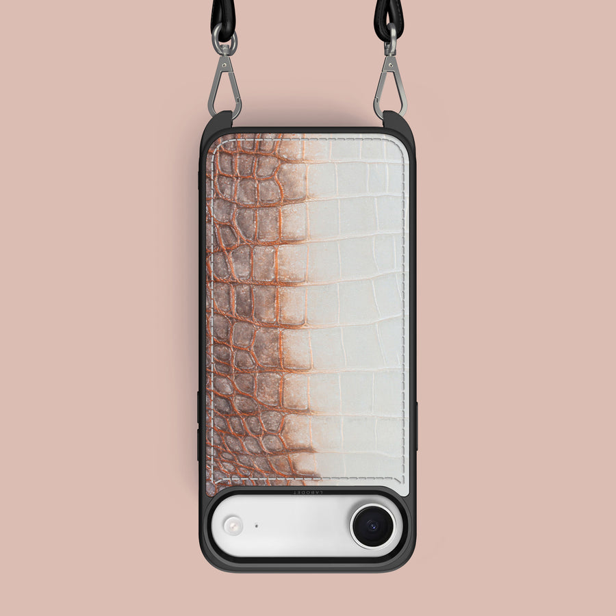 Crossbody Sport Case 1/1 African For iPhone 17 Air In Himalayan Crocodile