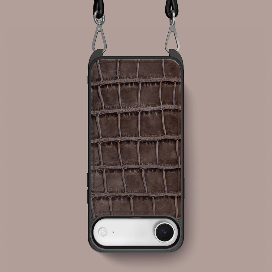 Crossbody Sport Case 1/1 Iced-Chocolate For iPhone 17 Air In Alligator