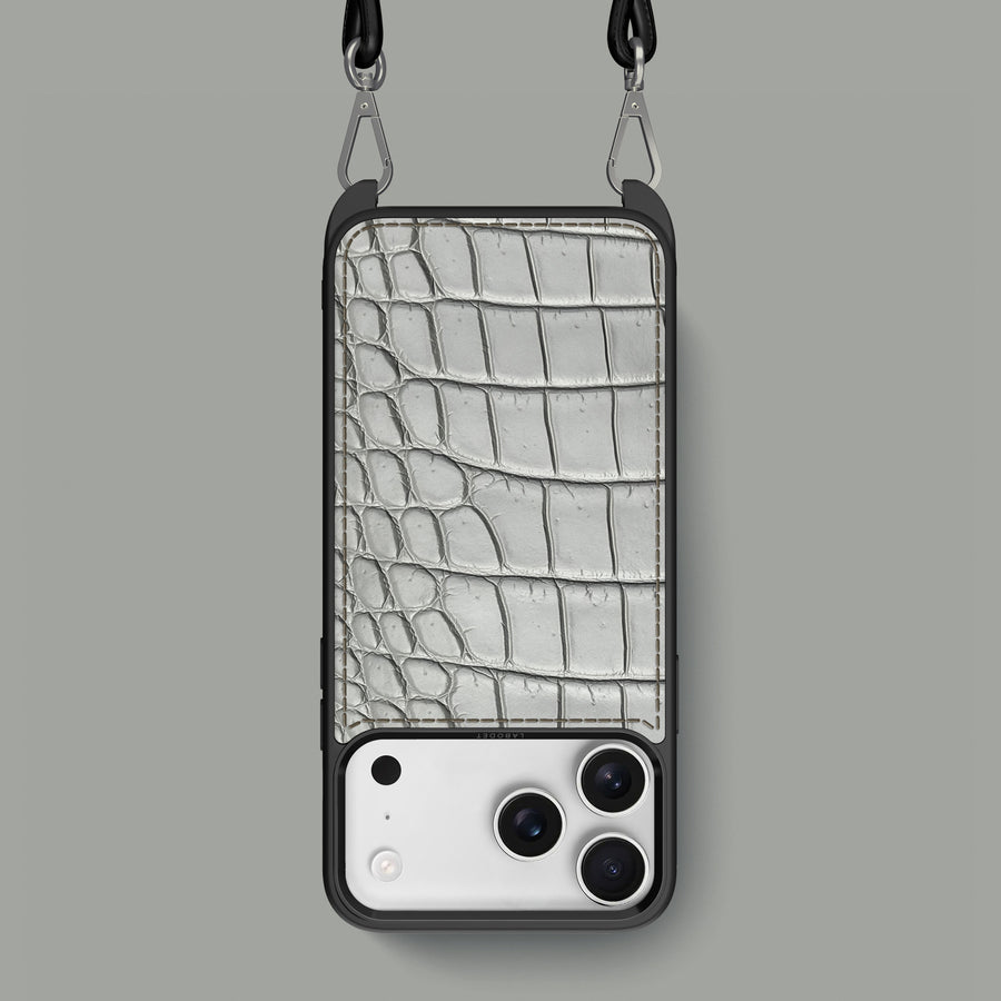 Crossbody Sport Case 1/1 Grey-Mouse For iPhone 17 Pro Max In Alligator