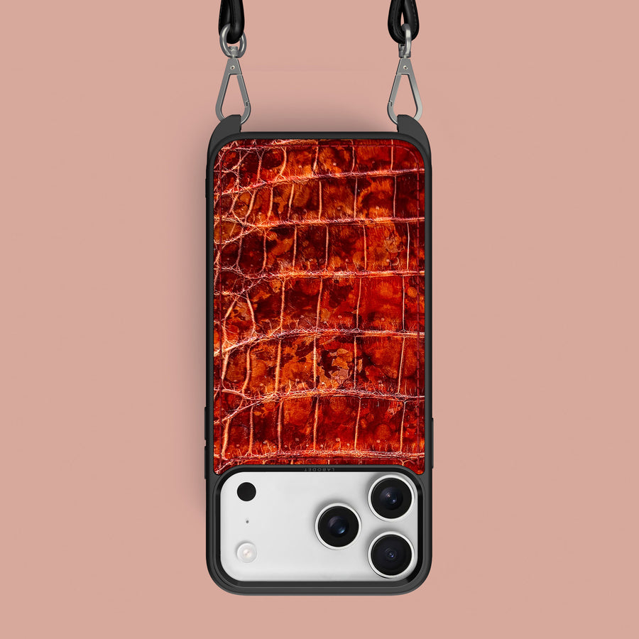 Crossbody Sport Case 1/1 Amber For iPhone 17 Pro Max In Alligator
