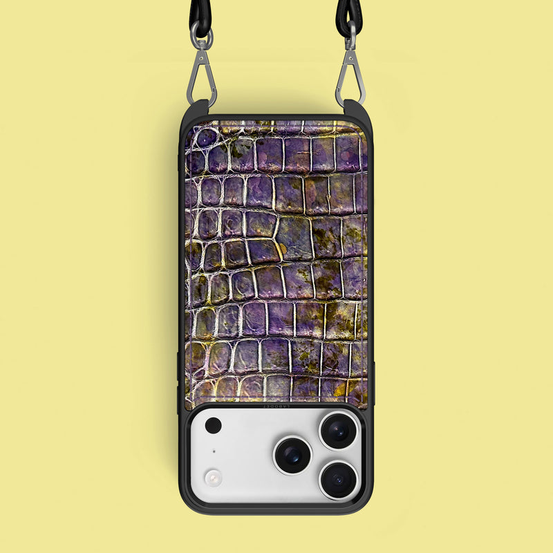 iPhone 17 Pro Max Crossbody Sport Case 1/1 Fluorite Alligator -1 | Fluorite