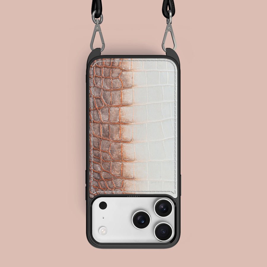 Crossbody Sport Case 1/1 African For iPhone 17 Pro Max In Himalayan Crocodile