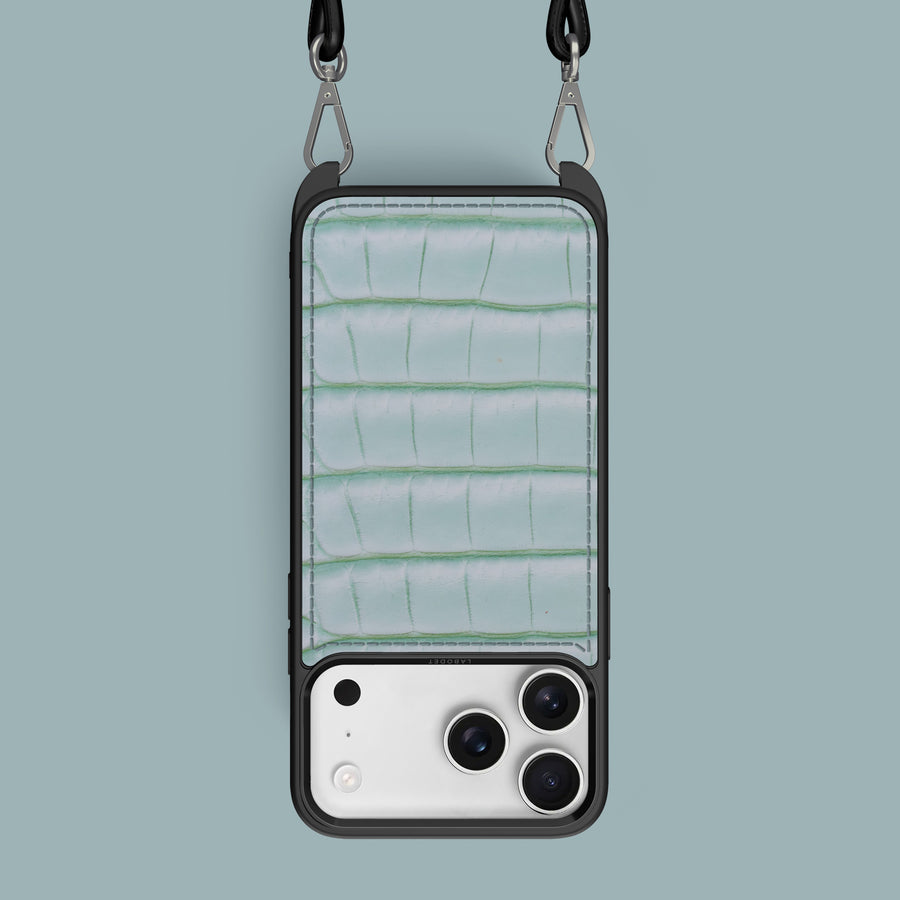 Crossbody Sport Case 1/1 Mint Gum For iPhone 17 Pro Max In Alligator