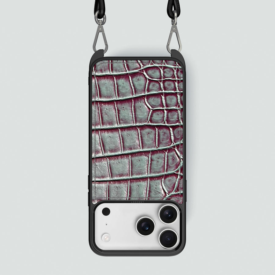 Crossbody Sport Case 1/1 Cardinal-Shine For iPhone 17 Pro Max In Alligator