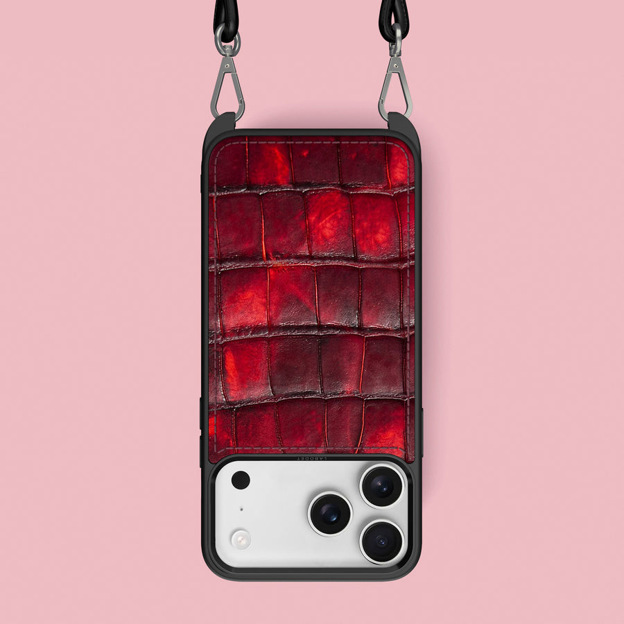 Crossbody Sport Case 1/1 Vesuvio For iPhone 17 Pro Max In Alligator