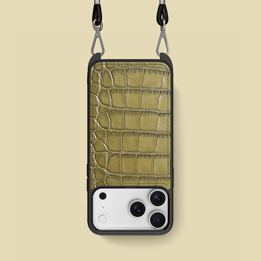Crossbody Sport Case 1/1 Pistachio For iPhone 17 Pro In Alligator