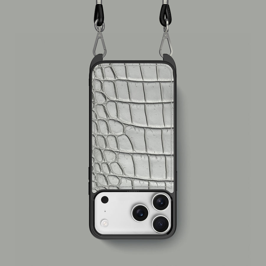 Crossbody Sport Case 1/1 Grey-Mouse For iPhone 17 Pro In Alligator