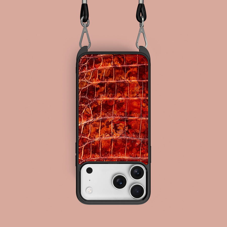 Crossbody Sport Case 1/1 Amber For iPhone 17 Pro In Alligator