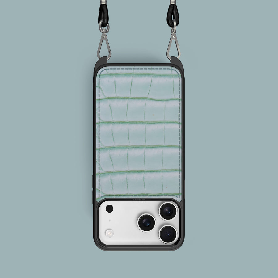 Crossbody Sport Case 1/1 Mint Gum For iPhone 17 Pro In Alligator