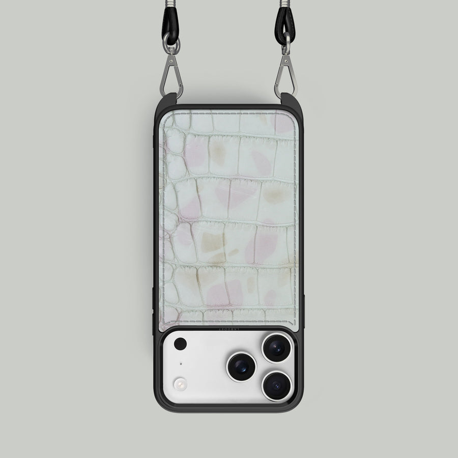 Crossbody Sport Case 1/1 Marshmallow For iPhone 17 Pro In Alligator