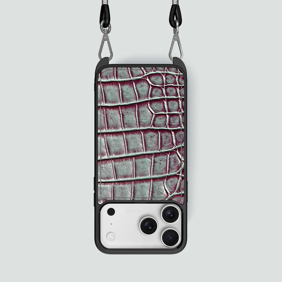Crossbody Sport Case 1/1 Cardinal-Shine For iPhone 17 Pro In Alligator
