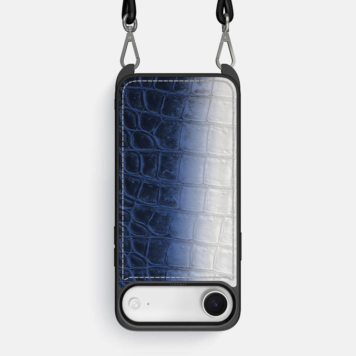 Navy Blue iPhone 17 Air Sport Case In Himalayan Crocodile -1 | Navy-Blue