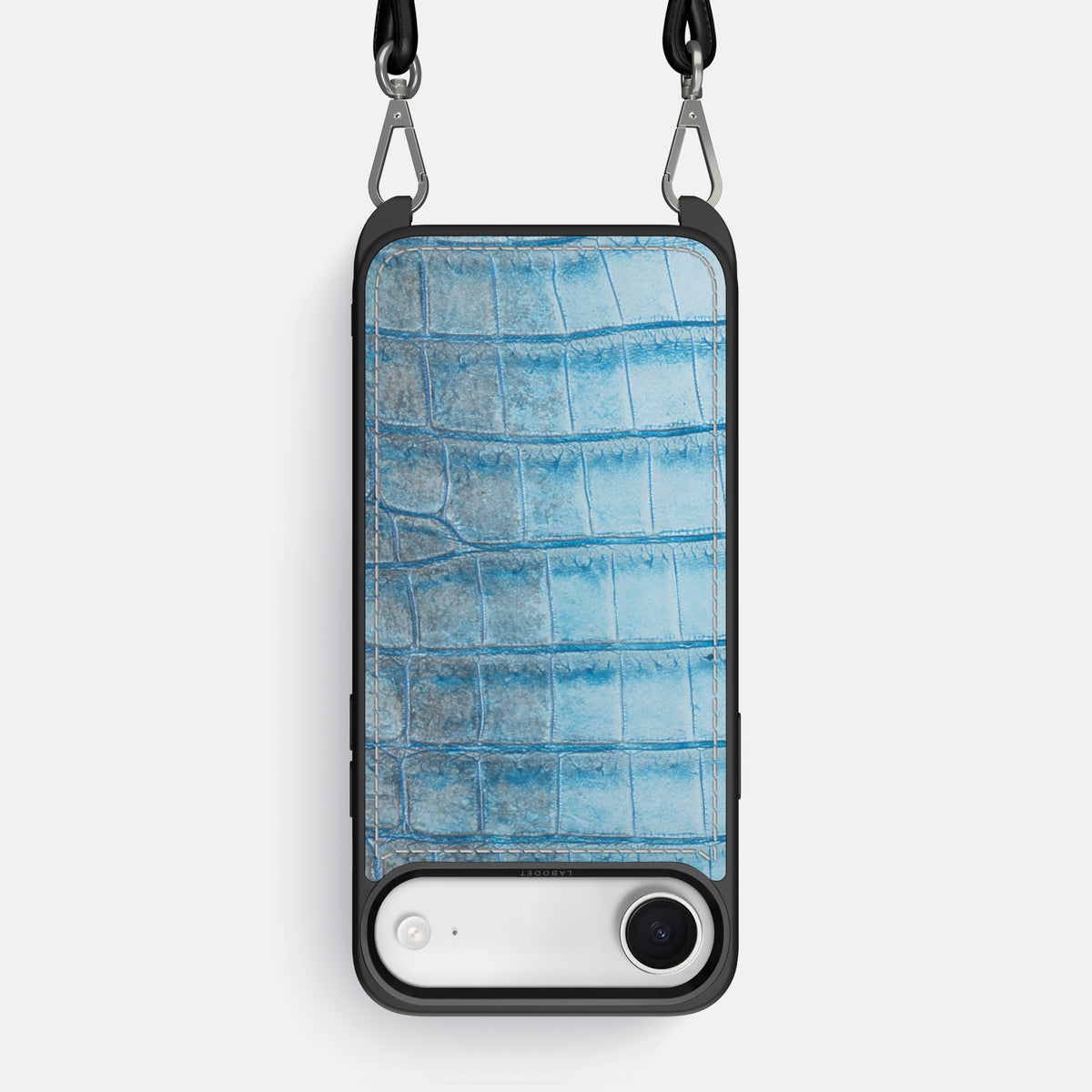 Ice-Blue iPhone 17 Air Sport Case In Himalayan Crocodile -1 | Ice-Blue
