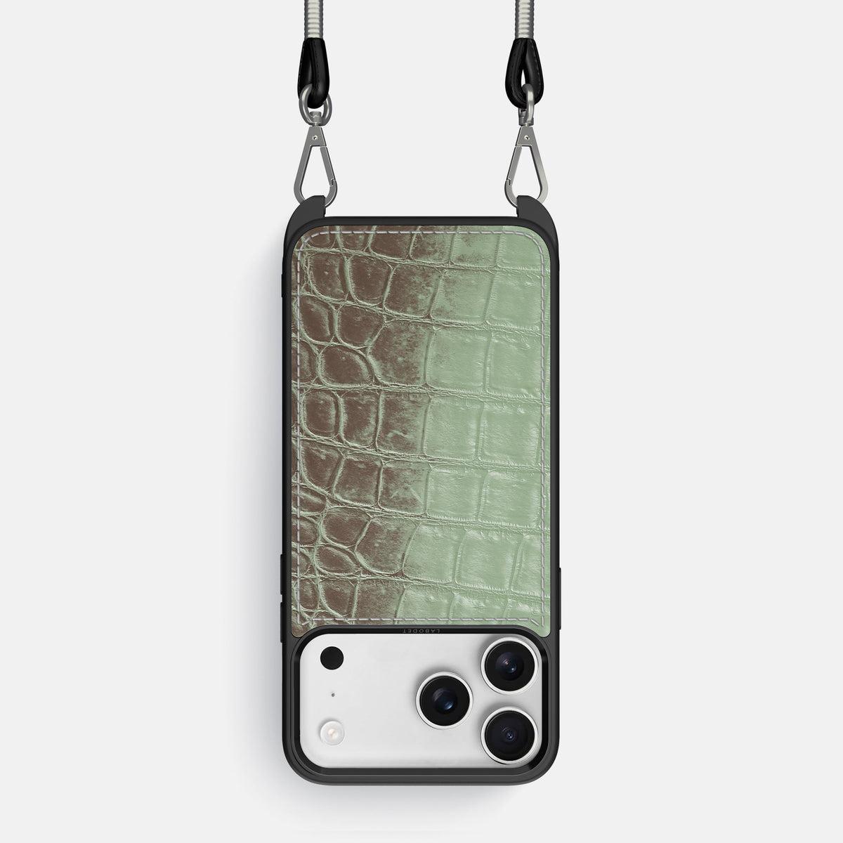 Crossbody Sport Case For iPhone 18 Pro In Himalayan Crocodile -1 | Pistachio