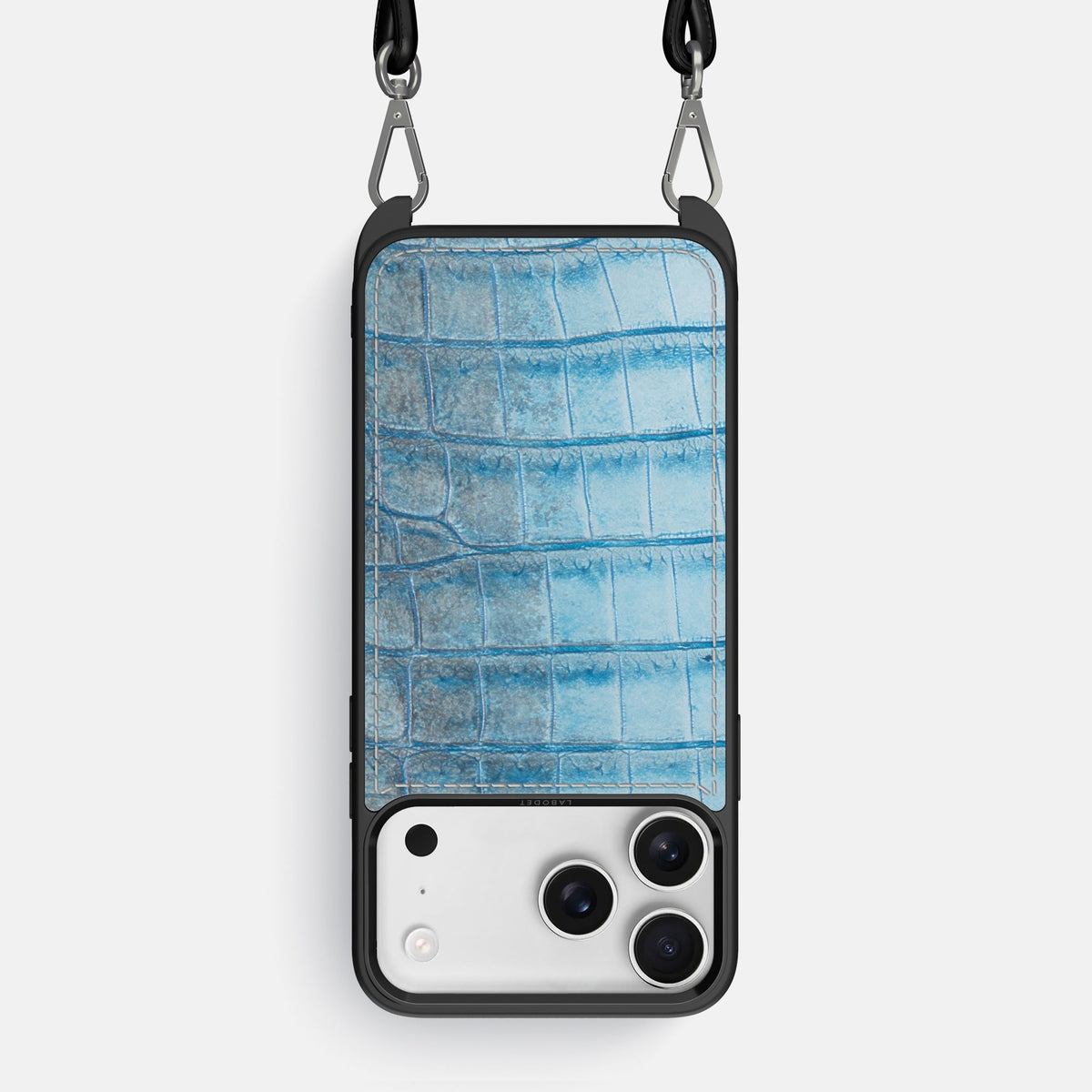 Crossbody Sport Case For iPhone 18 Pro Max In Himalayan Crocodile -1 | Ice-Blue