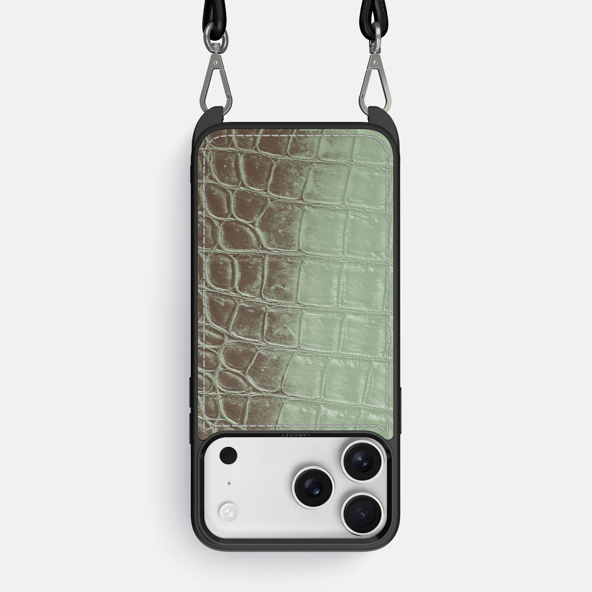 Crossbody Sport Case For iPhone 18 Pro Max In Himalayan Crocodile -1 | Pistachio