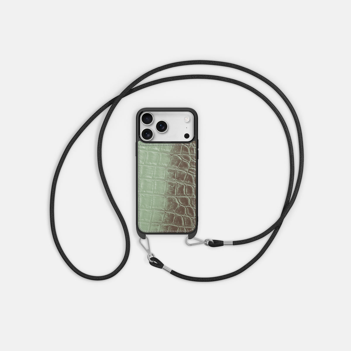 Pistachio iPhone 17 Pro Max Sport Case In Himalayan Crocodile -5 | Pistachio