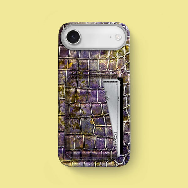 Double Card Case 1/1 Fluorite For iPhone 17 Air In Alligator
