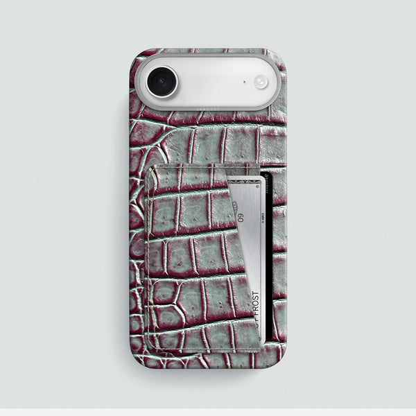 Double Card Case 1/1 Cardinal-Shine For iPhone 17 Air In Alligator