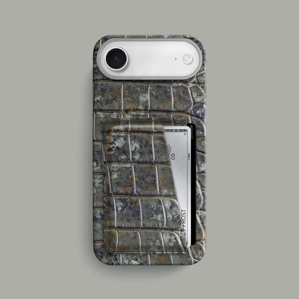 Double Card Case 1/1 Puddle For iPhone 17 Air In Alligator