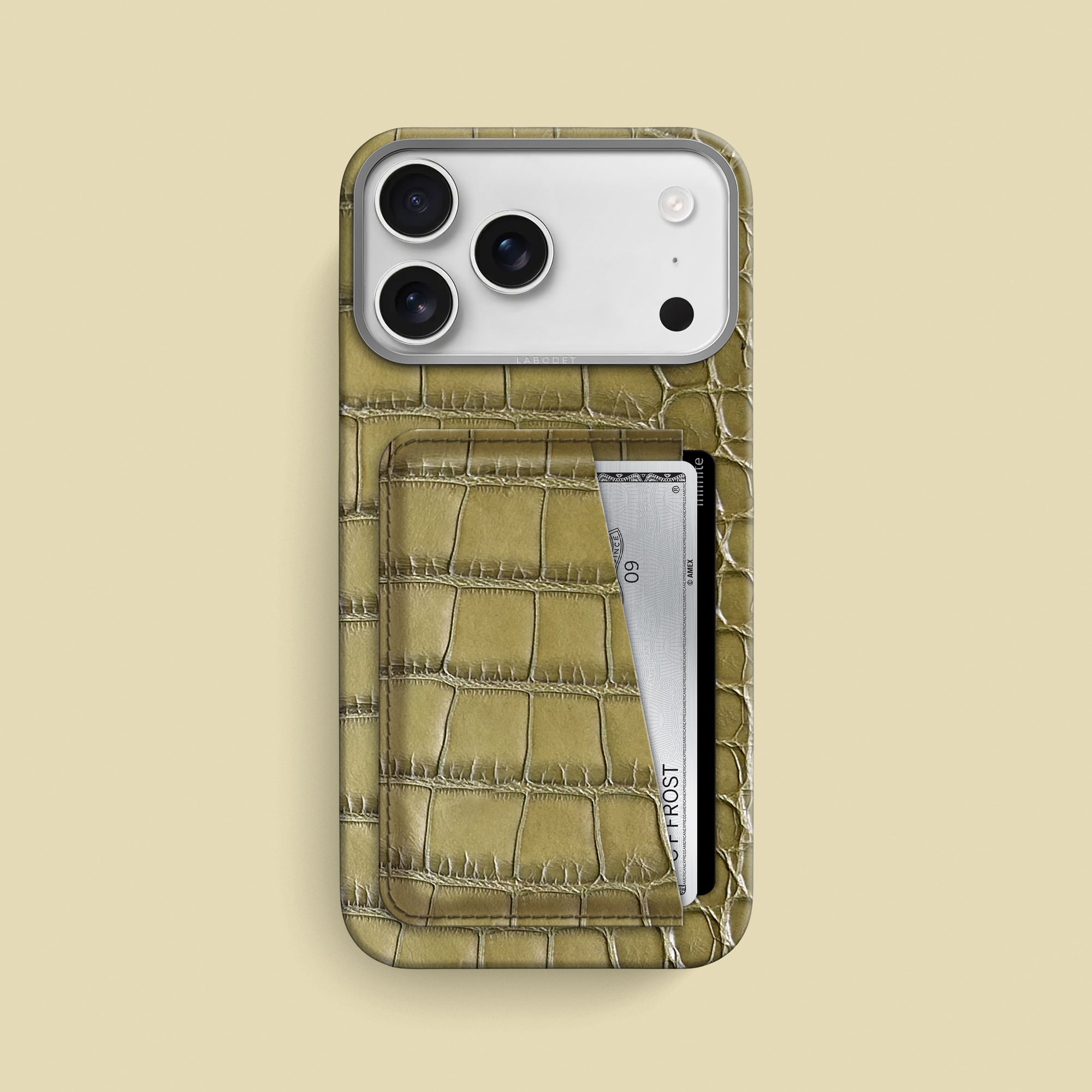 Double Card Case 1/1 Pistachio For iPhone 17 Pro Max In Alligator