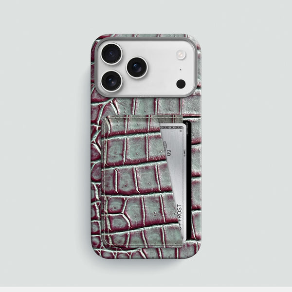 Double Card Case 1/1 Cardinal-Shine For iPhone 17 Pro Max In Alligator