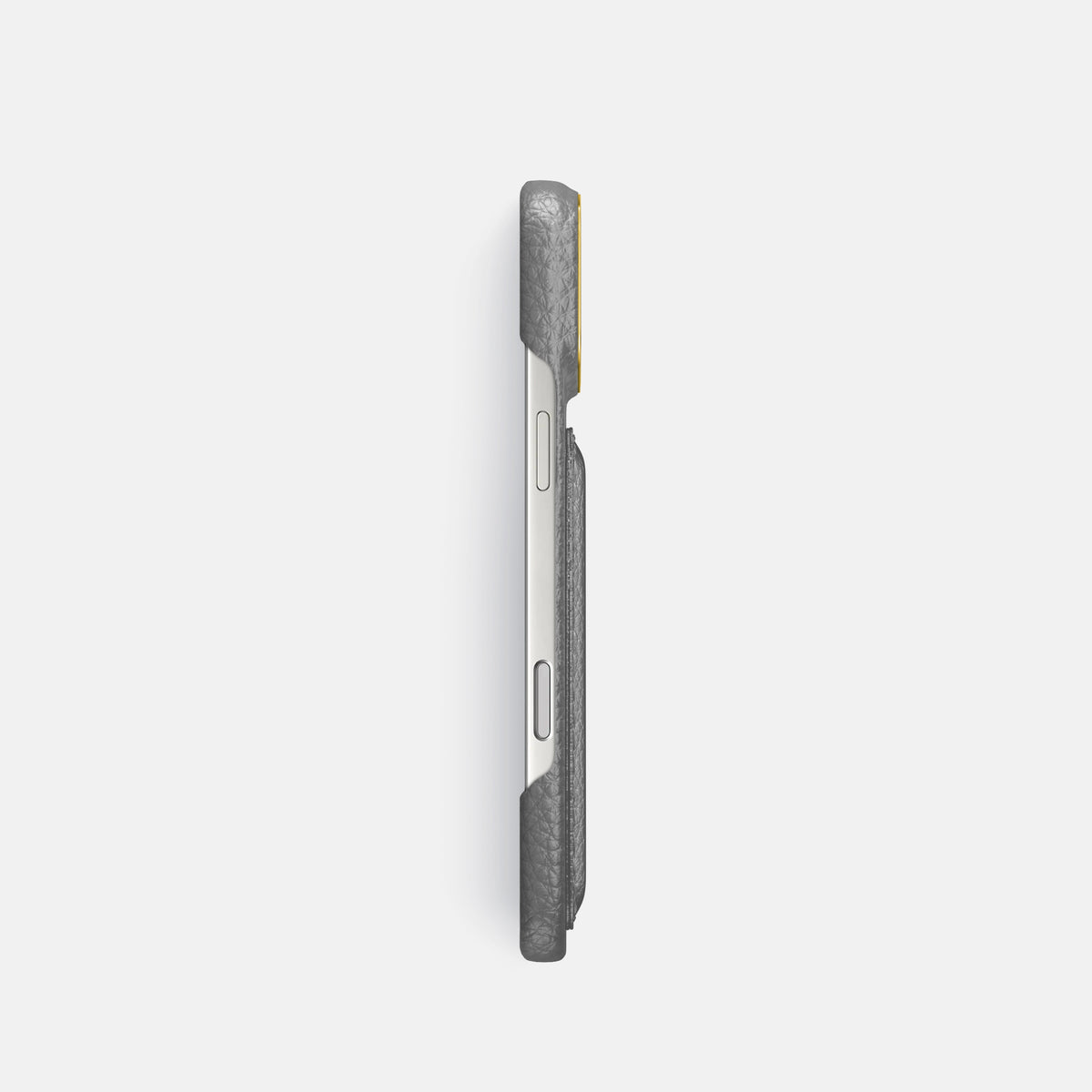 Double Card Case For iPhone 17 Pro In Calf -3 | Souris-Gold