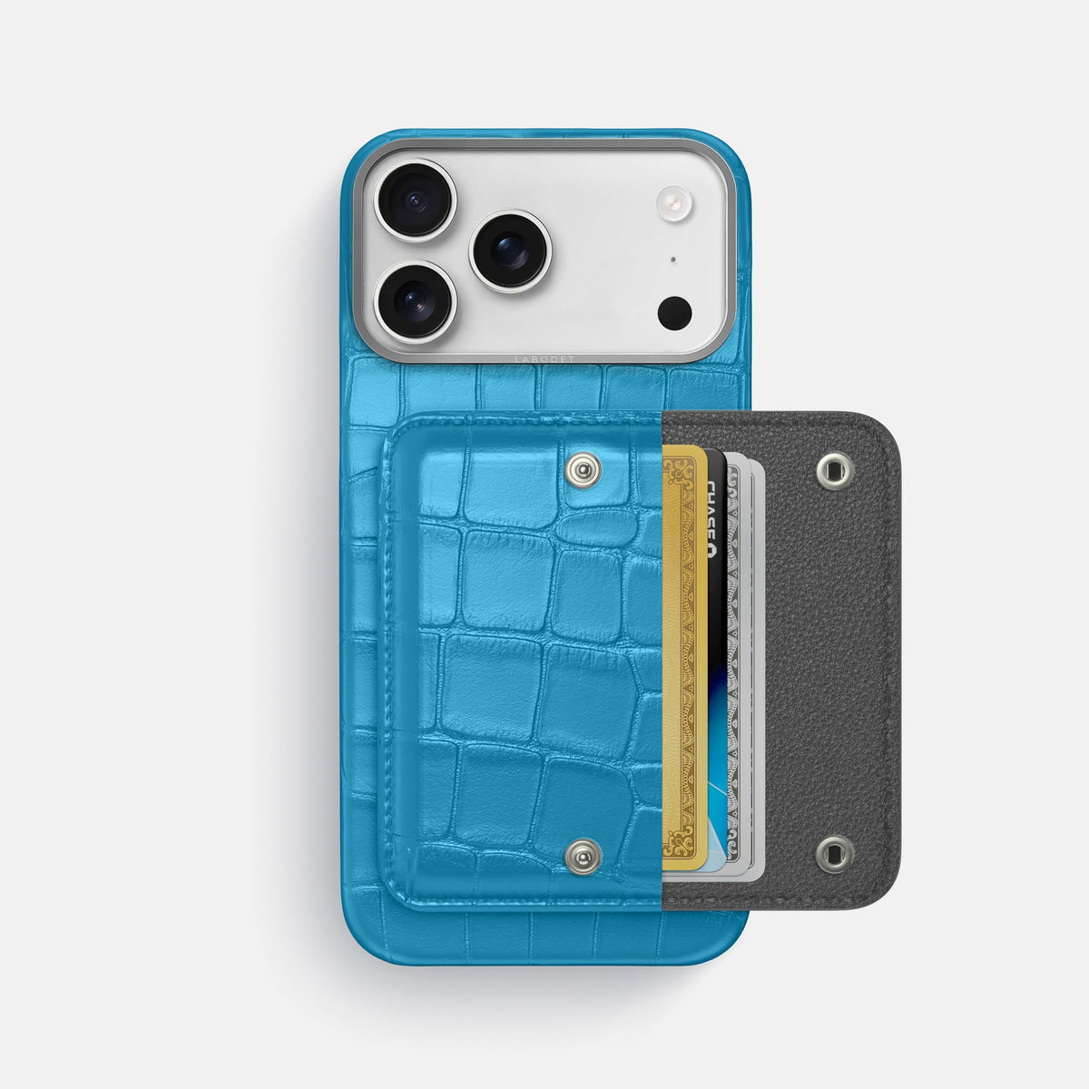Envelope Case For iPhone 18 Pro Max In Alligator -2 | Curaçao-Blue-Steel