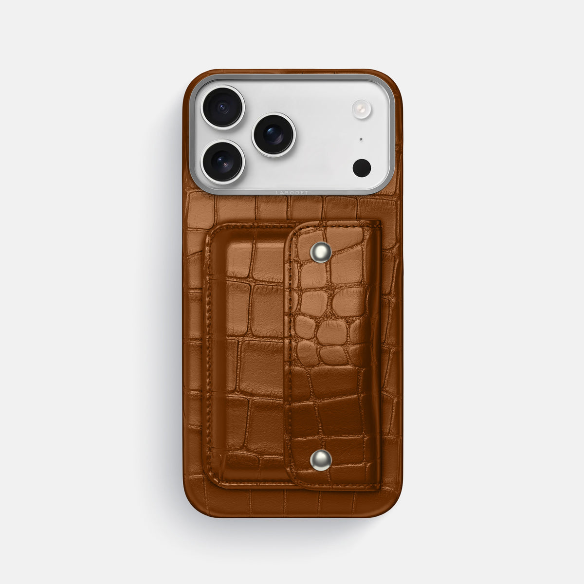 Honey iPhone 17 Pro Max Envelope Case In Alligator with Steel Metal -1 | Honey-Steel